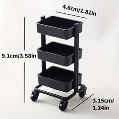Mini Storage Cart & 2 Boards Set Handcart Toy for Kids