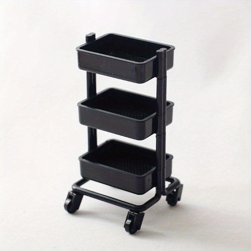 Mini Storage Cart & 2 Boards Set Handcart Toy for Kids