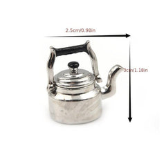 Mini Doll House Kettle Ornament, 1:12 Scale