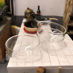 1/12 Dollhouse Glass Soup Plate Toy