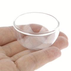 1/12 Dollhouse Glass Soup Plate Toy