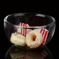 1/12 Dollhouse Glass Soup Plate Toy