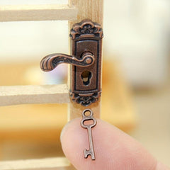 Dollhouse Decor Door Lock Model for Halloween Thanksgiving Christmas
