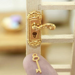 Dollhouse Decor Door Lock Model for Halloween Thanksgiving Christmas