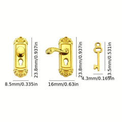 Dollhouse Decor Door Lock Model for Halloween Thanksgiving Christmas