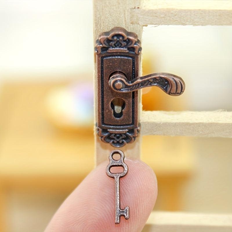 Dollhouse Decor Door Lock Model for Halloween Thanksgiving Christmas
