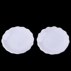 2pcs 1 12 Dollhouse Ceramic Plate Decor Toy