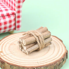 1:12 Dollhouse Mini Firewood Winter Scene Ornaments for Children
