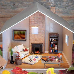 12pcs Dollhouse Books Magical Pretend Play Gift For Kids