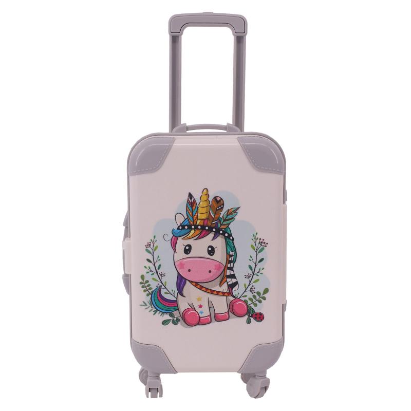 Animal Print Luggage Chaffy Doll Storage Box