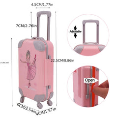 Animal Print Luggage Chaffy Doll Storage Box