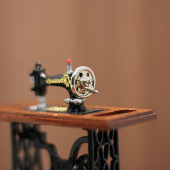 Dollhouse Sewing Machine Craft Handicraft Decoration Gift