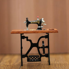 Dollhouse Sewing Machine Craft Handicraft Decoration Gift