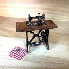 Dollhouse Sewing Machine Craft Handicraft Decoration Gift