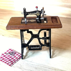 Dollhouse Sewing Machine Craft Handicraft Decoration Gift