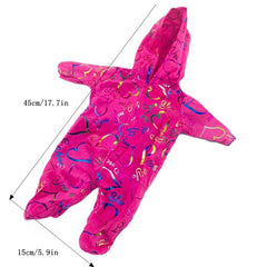Bling Bling Hooded Jumpsuit Rompers Doll Clothes Outfit