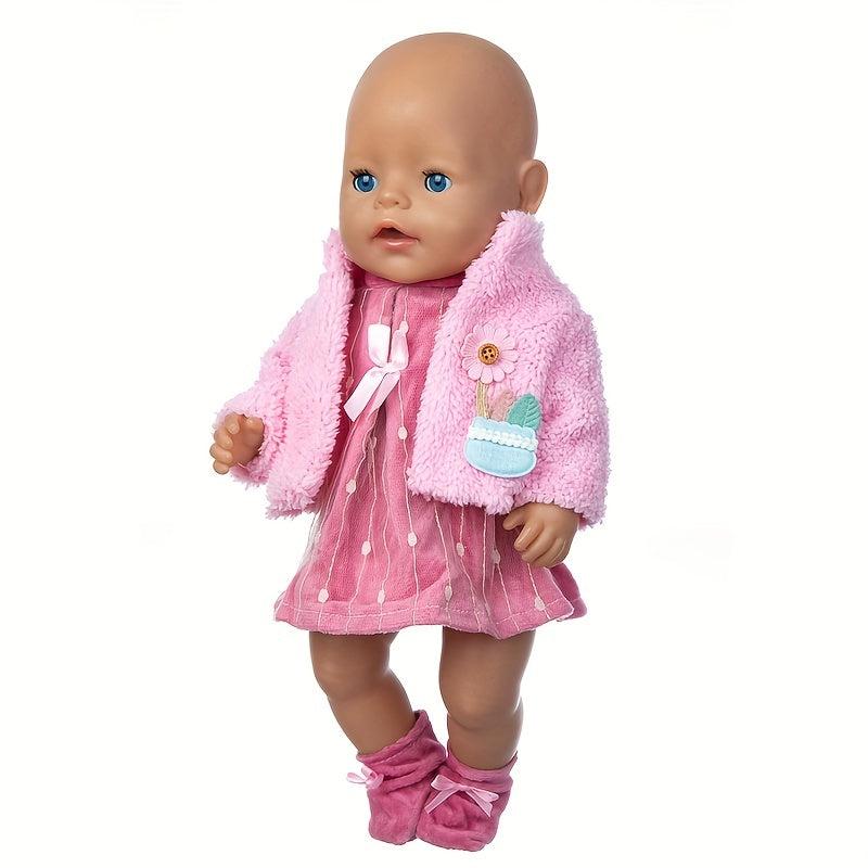 Pink Dress Doll Clothes Fit 17in Doll - Doll Not Included