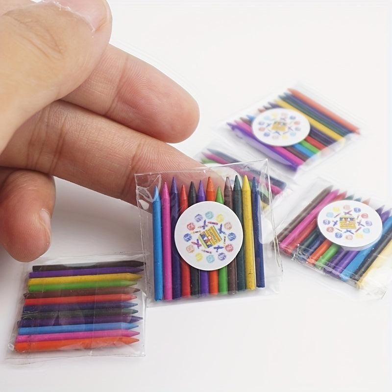 Mini Watercolor Box Crayon Painting Box Studio Scene Decoration