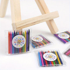 Mini Watercolor Box Crayon Painting Box Studio Scene Decoration