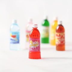 6pcs 1 12 Dollhouse Drink Bottles Cartoon Soda Juice Food Props
