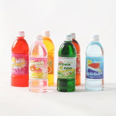 6pcs 1 12 Dollhouse Drink Bottles Cartoon Soda Juice Food Props