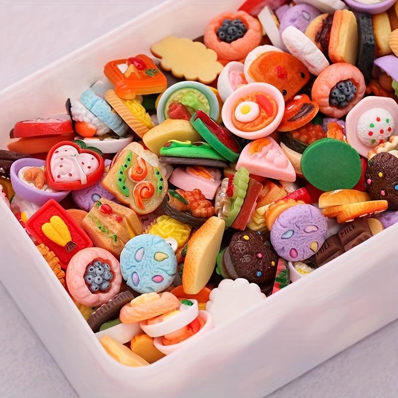 10 Pcs Dollhouse Food Snacks Cake Wine Drinks Kids Holiday Toy