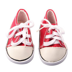 18 Inch Doll Canvas Shoes - Doll Accessories for Children