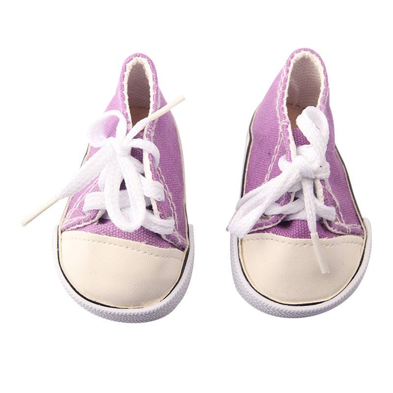 18 Inch Doll Canvas Shoes - Doll Accessories for Children