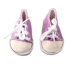 18 Inch Doll Canvas Shoes - Doll Accessories for Children
