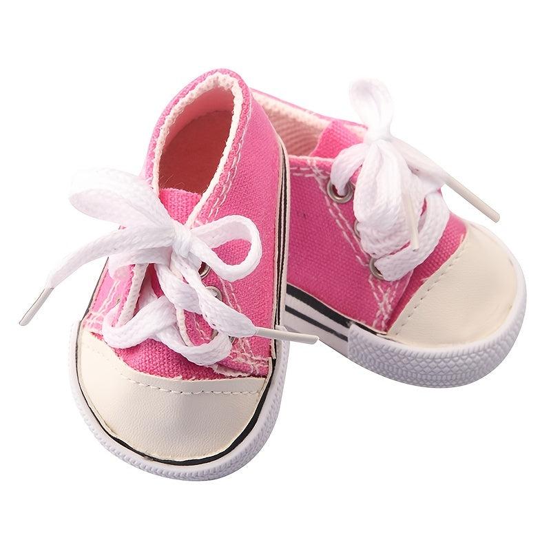 18 Inch Doll Canvas Shoes - Doll Accessories for Children