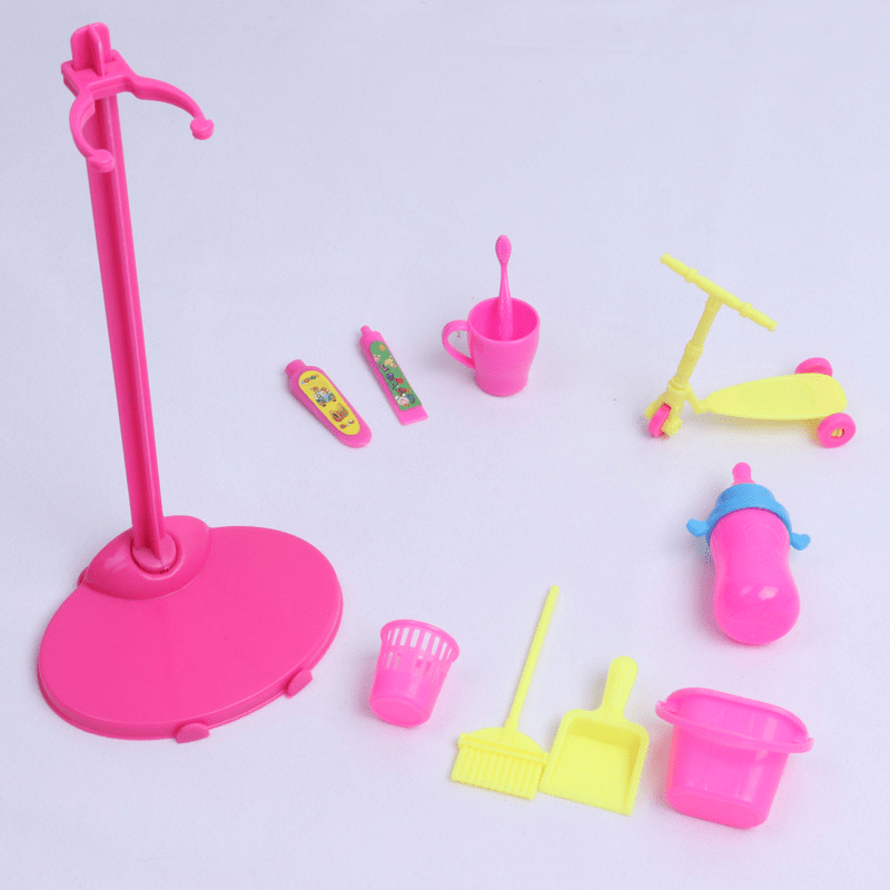 105pc Girls Pretend Play House Doll Set Mixed Accessories Toys
