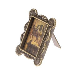 1:12 Mini Metal Retro Photo Frame Ornaments - Dollhouse Decoration