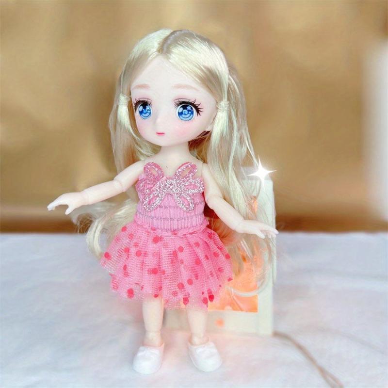Toys Dolls For Girl BJD Doll Set Anime Eyes Diy Lovely Princess Dolls