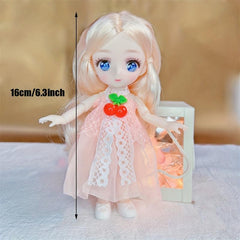 Toys Dolls For Girl BJD Doll Set Anime Eyes Diy Lovely Princess Dolls