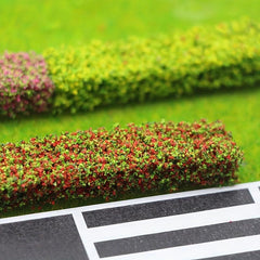 3pcs Dollhouse Elf Garden Shrub Strip Green Plant Doll House Accessories