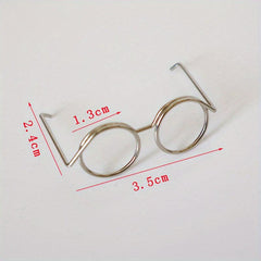1pc Dollhouse Glasses Doll House Accessories
