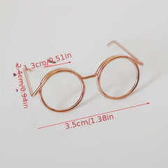 1pc Dollhouse Glasses Doll House Accessories