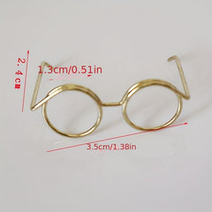 1pc Dollhouse Glasses Doll House Accessories
