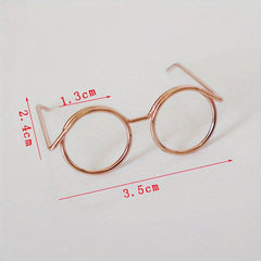 1pc Dollhouse Glasses Doll House Accessories