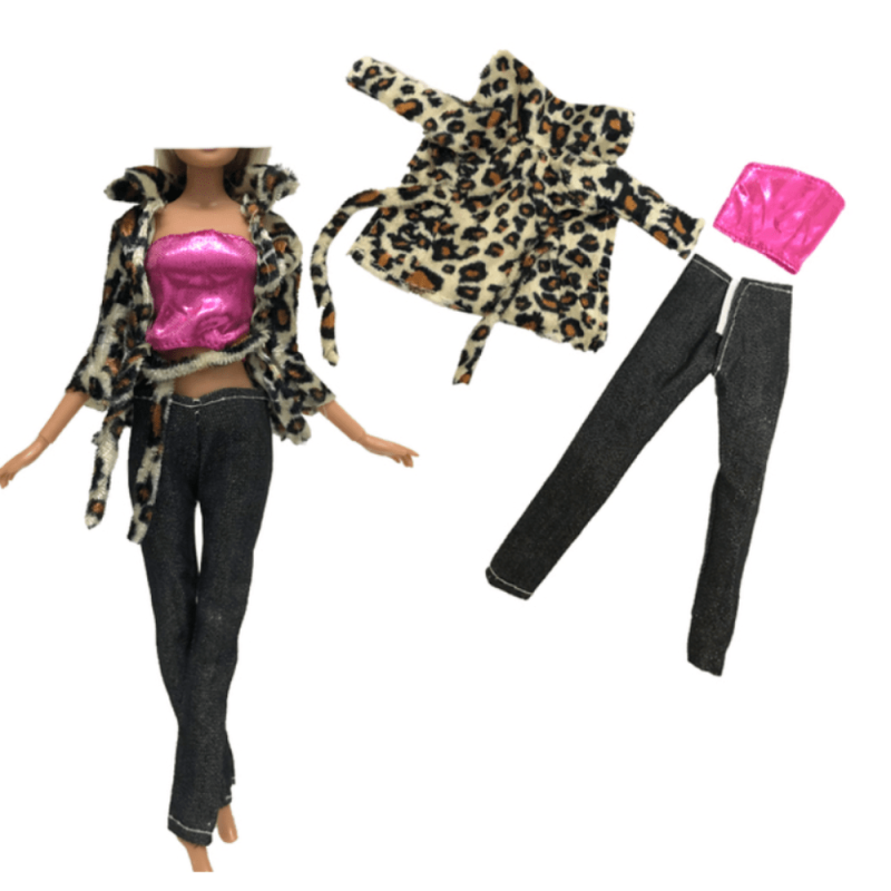 Mixed Dress Princess Suit Casual Wear Doll Accessories Set Girl Gift Toy