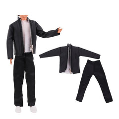 2 Sets Casual Boy Doll Winter Outfits & Accessories for 11.8in Dolls