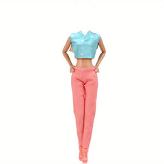 Doll Clothes Outfit Set 5 Tops 5 Trousers for 29-21 cm Girl Doll