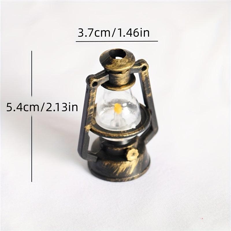Dollhouse Mini Vintage Style Plastic Kerosene Lamp H 5
