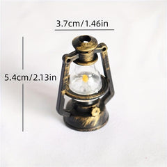Dollhouse Mini Vintage Style Plastic Kerosene Lamp H 5
