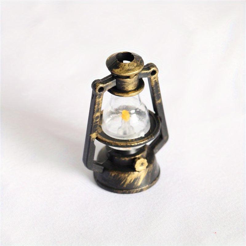 Dollhouse Mini Vintage Style Plastic Kerosene Lamp H 5