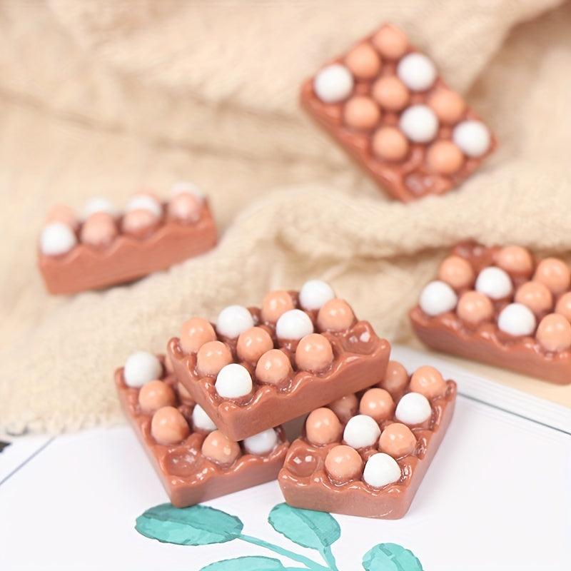 6pcs 1 12 Dollhouse Eggs Kitchen Food Furniture Model Decor DIY Toy