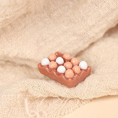 6pcs 1 12 Dollhouse Eggs Kitchen Food Furniture Model Decor DIY Toy
