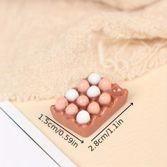 6pcs 1 12 Dollhouse Eggs Kitchen Food Furniture Model Decor DIY Toy