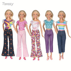 Casual Wear Shirt and Pants Outfit for Girls Doll