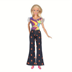Casual Wear Shirt and Pants Outfit for Girls Doll